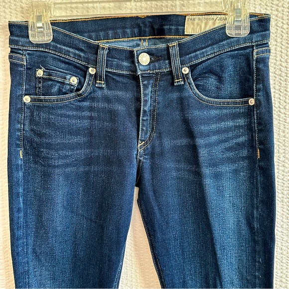 rag & bone Women's Blue Kensington Skinny Jeans Size: 26 - Picture 3 of 9
